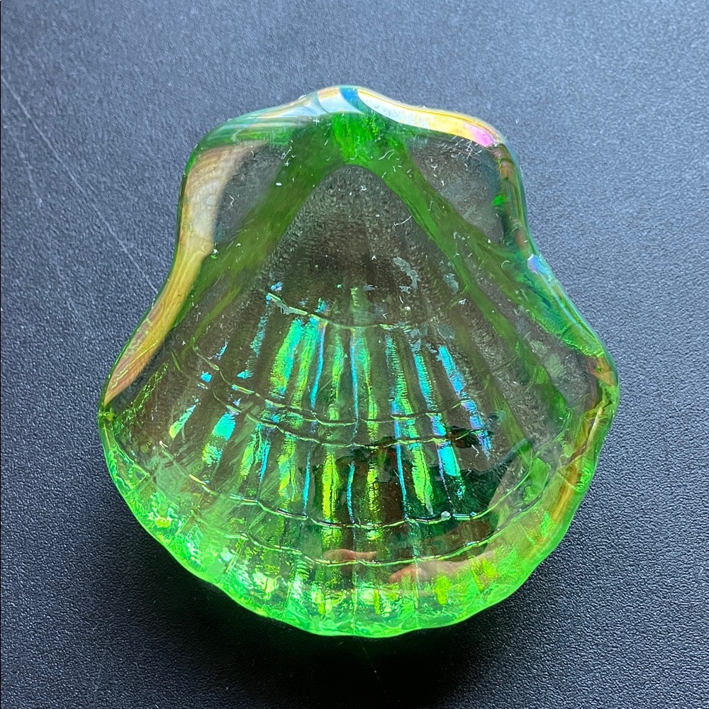Iridescent Shell-Shaped Paperweight Decor - Picture 2 of 8